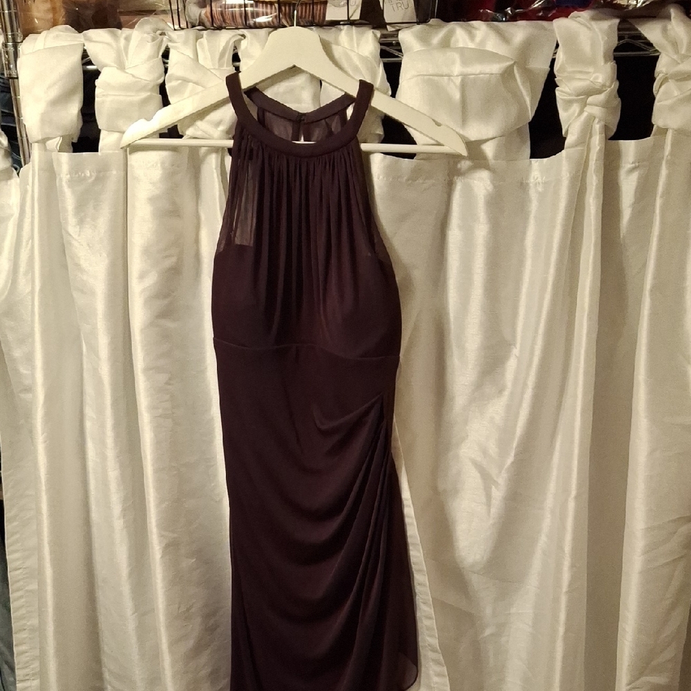 David's Bridal Backless Dress in Rich Burgundy 4